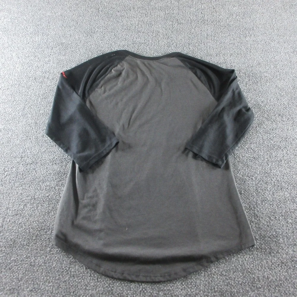 Houston Rockets Shirt Womens M Gray NBA‎ Basketball Nike Dri-FIT 3/4 Sleeve
